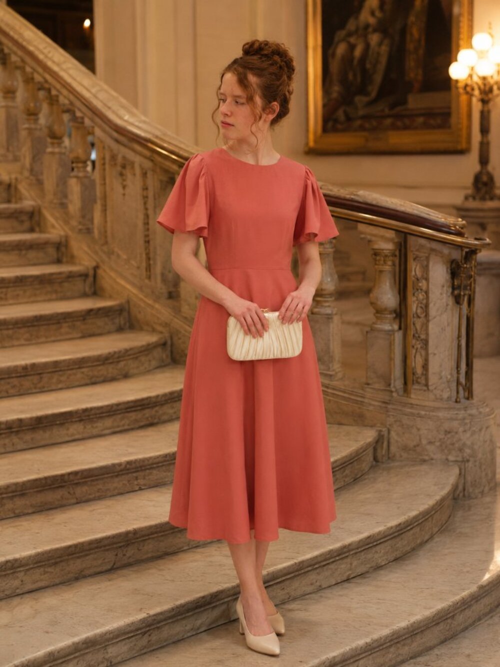 Peach Ann Taylor dress - size 2